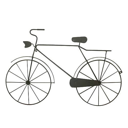 TANDEM ΔΙΑΚΟΣΜΗΤΙΚΟ ΤΟΙΧΟΥ 65x1x43cm ΜΕΤΑΛΛΟ ΜΑΥΡΟ