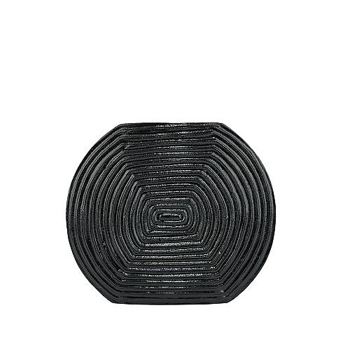 LINEAR ΒΑΖΟ 28x6x24cm ΑΛΟΥΜΙΝΙΟ ΜΑΥΡΟ