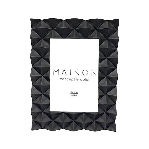 VIRO ΚΟΡΝΙΖΑ 22.2x14.5x42cm POLYRESIN ΜΑΥΡΟ ΓΥΑΛΙ