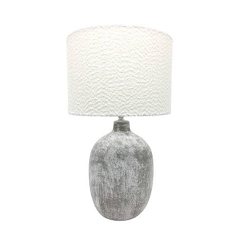 CIMENT ΦΩΤΙΣΤΙΚΟ ΕΠΙΤΡΑΠΕΖΙΟ 20x20x53cm ΚΕΡΑΜΙΚΟ ΓΚΡΙ ΛΕΥΚΟ ΥΦΑΣΜΑ ΛΕΥΚΟ