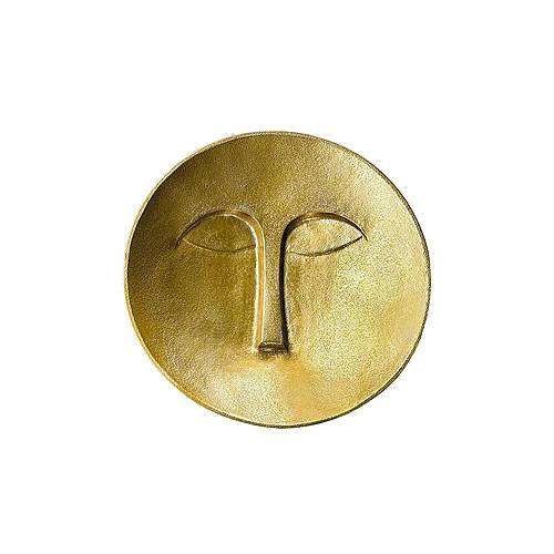 FACE DECO ΤΟΙΧΟΥ 38x38x8cm ΑΛΟΥΜΙΝΙΟ ΧΡΥΣΟ ROUGH