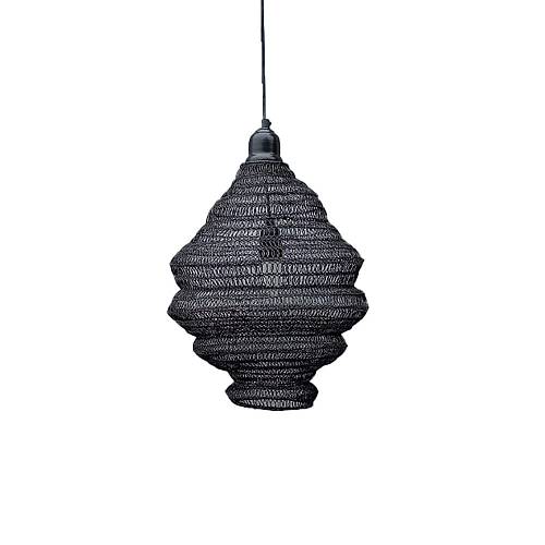 RUCHE ΦΩΤΙΣΤΙΚΟ ΟΡΟΦΗΣ 35x35x40cm ΜΕΤΑΛΛΟ ΜΑΥΡΟ