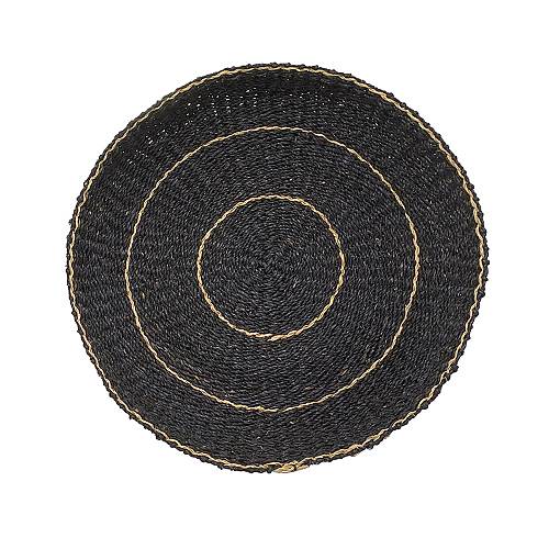 JABBAR NEGRO ΔΙΑΚΟΣΜΗΤΙΚΟ ΤΟΙΧΟΥ 61x61x7cm SEAGRASS ΜΑΥΡΟ ΦΥΣΙΚΟ