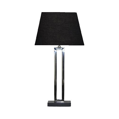 ANSELM ΦΩΤΙΣΤΙΚΟ ΕΠΙΤΡΑΠΕΖΙΟ 41x28x71cm ΑΤΣΑΛΙ ΑΣΗΜΙ ΜΑΥΡΟ