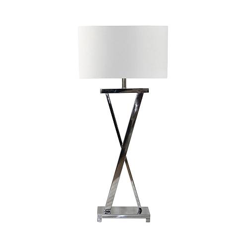 KELSIE ΦΩΤΙΣΤΙΚΟ ΕΠΙΤΡΑΠΕΖΙΟ 41x28x82cm ΑΤΣΑΛΙ ΑΣΗΜΙ ΛΕΥΚΟ