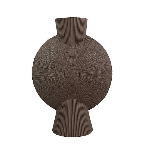 BODIL ΒΑΖΟ 32x16x44cm POLYRESIN ΚΑΦΕ