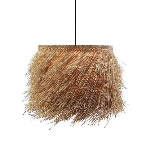 MANILA ΦΩΤΙΣΤΙΚΟ ΟΡΟΦΗΣ 70x70x40cm RATTAN ΦΥΣΙΚΟ