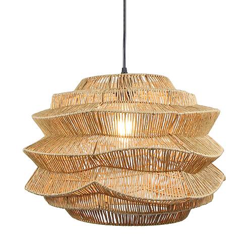 BAMBUSA ΦΩΤΙΣΤΙΚΟ ΟΡΟΦΗΣ 48x48x32cm ΜΕΤΑΛΛΟ ΦΥΣΙΚΟ ΣΧΟΙΝΙ