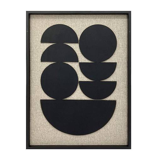 ECHOES OF THE HEART ΠΙΝΑΚΑΣ ΔΙΑΚΟΣΜΗΣΗΣ 90x120x4cm ΞΥΛΟ ΜΠΕΖ ΜΑΥΡΟ ΜΑΥΡΟ