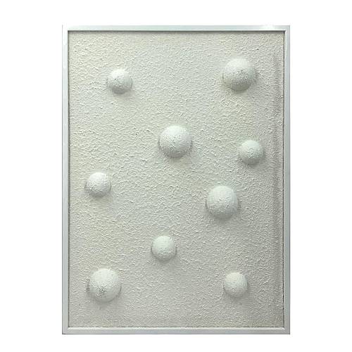 WHITE CLOUDS ΠΙΝΑΚΑΣ ΔΙΑΚΟΣΜΗΣΗΣ 60x80x6cm ΞΥΛΟ ΛΕΥΚΟ ΛΕΥΚΟ