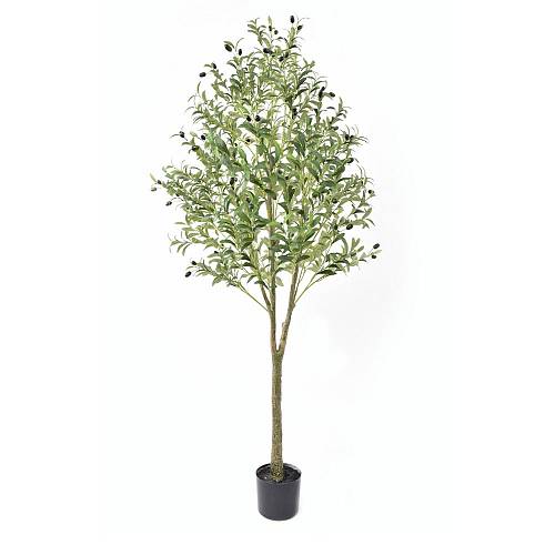 ELEA ΔΕΝΤΡΟ ΤΕΧΝΗΤΟ ΣΕ ΓΛΑΣΤΡΑ 180cm PE ΠΡΑΣΙΝΟ ΜΕΤΑΞΩΤΟ ΥΦΑΣΜΑ