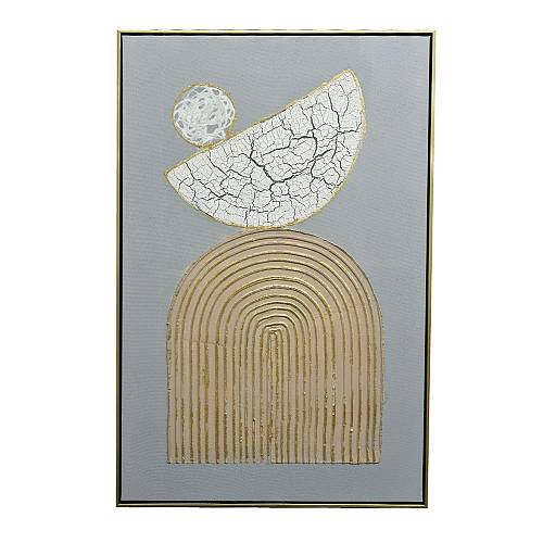 ART VIBRANCE ΠΙΝΑΚΑΣ ΔΙΑΚΟΣΜΗΣΗΣ 60x90x4cm ΚΑΜΒΑΣ ΠΟΛΥΧΡΩΜΟ ΧΡΥΣΟ