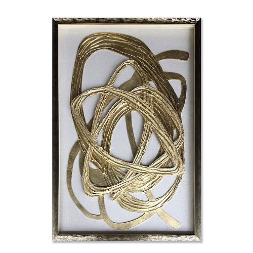 WILD SOUL ΠΙΝΑΚΑΣ ΔΙΑΚΟΣΜΗΣΗΣ 60x90x4cm MDF ΧΡΥΣΟ ΛΕΥΚΟ ΓΥΑΛΙ ΧΡΥΣΟ