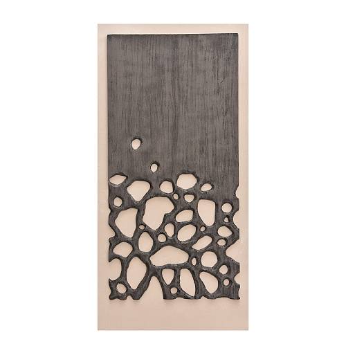 CONFIDENCE ΠΙΝΑΚΑΣ ΔΙΑΚΟΣΜΗΣΗΣ 60x120x4cm ΚΑΜΒΑΣ ΑΝΘΡΑΚΙ ΜΠΕΖ ΞΥΛΟ