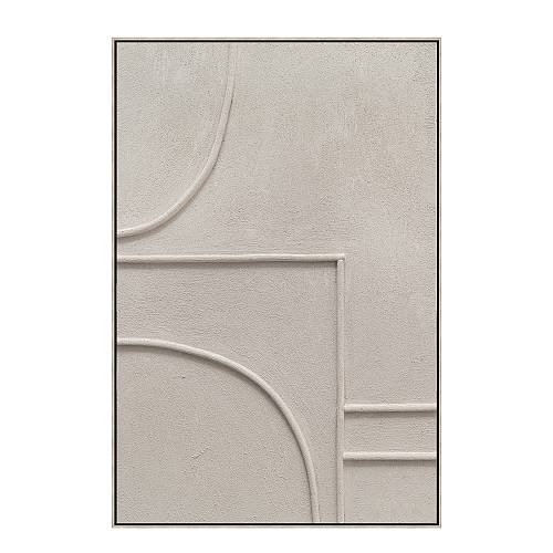 PURE FEELINGS ΠΙΝΑΚΑΣ ΔΙΑΚΟΣΜΗΣΗΣ 80x120x6cm ΚΑΜΒΑΣ ΜΠΕΖ ΞΥΛΟ ΦΥΣΙΚΟ