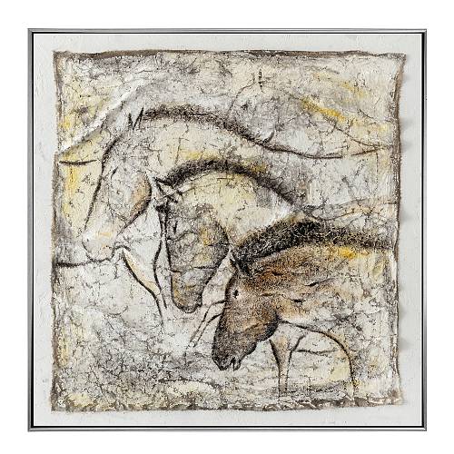 BRAVERY ΠΙΝΑΚΑΣ ΔΙΑΚΟΣΜΗΣΗΣ 80x80x4cm ΚΑΜΒΑΣ ΠΟΛΥΧΡΩΜΟ ΞΥΛΟ ΑΣΗΜΙ