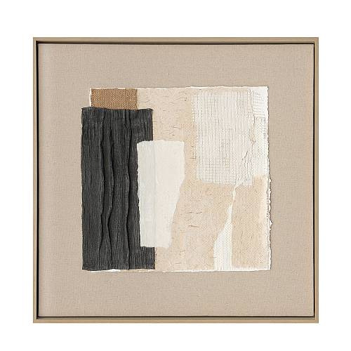 SOFTNESS OF HUES ΠΙΝΑΚΑΣ ΔΙΑΚΟΣΜΗΣΗΣ 80x80x5cm ΛΙΝΟ ΠΟΛΥΧΡΩΜΟ ΞΥΛΟ ΦΥΣΙΚΟ