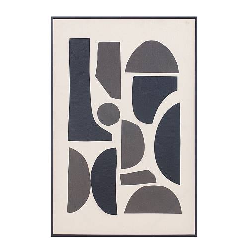 POSITIVE VIBES ΠΙΝΑΚΑΣ ΔΙΑΚΟΣΜΗΣΗΣ 60x90x4cm ΛΙΝΟ ΛΕΥΚΟ ΜΑΥΡΟ ΞΥΛΟ ΜΑΥΡΟ