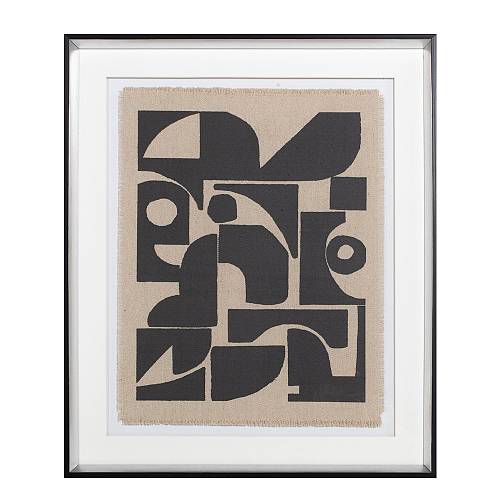 DO MORE ΠΙΝΑΚΑΣ ΔΙΑΚΟΣΜΗΣΗΣ 50x60x4cm ΓΥΑΛΙ ΛΕΥΚΟ ΜΑΥΡΟ ΞΥΛΟ ΜΑΥΡΟ