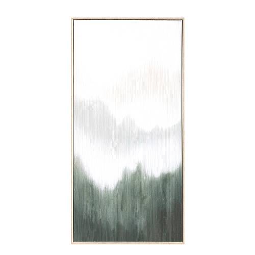 LOST IN NATURE ΠΙΝΑΚΑΣ ΔΙΑΚΟΣΜΗΣΗΣ 45x90x5cm ΚΑΜΒΑΣ ΛΕΥΚΟ ΠΡΑΣΙΝΟ ΞΥΛΟ ΦΥΣΙΚΟ