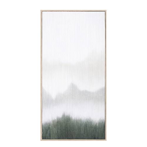 LOST IN NATURE ΠΙΝΑΚΑΣ ΔΙΑΚΟΣΜΗΣΗΣ 45x90x5cm ΚΑΜΒΑΣ ΛΕΥΚΟ ΠΡΑΣΙΝΟ ΞΥΛΟ ΦΥΣΙΚΟ