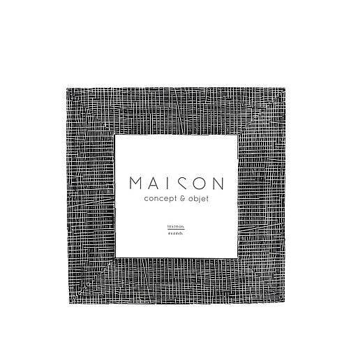 OLAF ΚΟΡΝΙΖΑ 16x2x17cm POLYRESIN ΜΑΥΡΟ ΛΕΥΚΟ ΓΥΑΛΙ