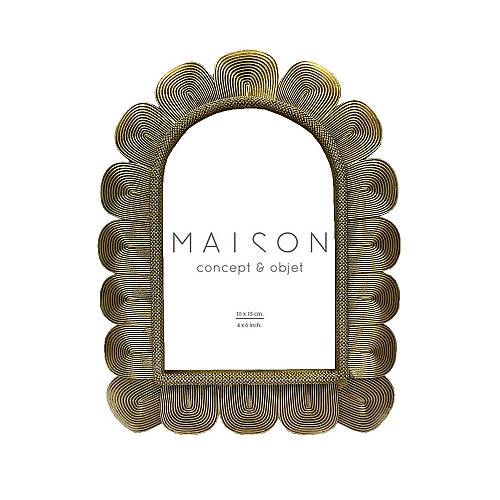 ELISHA ΚΟΡΝΙΖΑ 17x2x21cm POLYRESIN ΧΡΥΣΟ ΓΥΑΛΙ