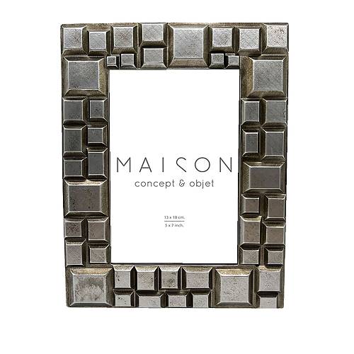 KEVAN ΚΟΡΝΙΖΑ 18x2x24cm POLYRESIN ΑΣΗΜΙ ΓΥΑΛΙ