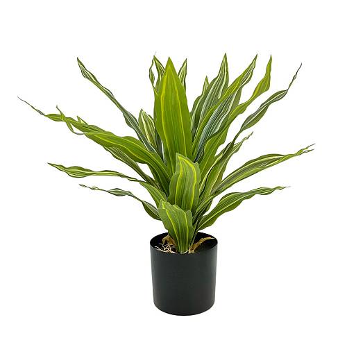 RAIN RIGA ΦΥΤΟ ΤΕΧΝΗΤΟ ΣΕ ΓΛΑΣΤΡΑ 45cm ΥΦΑΣΜΑ ΠΡΑΣΙΝΟ PVC