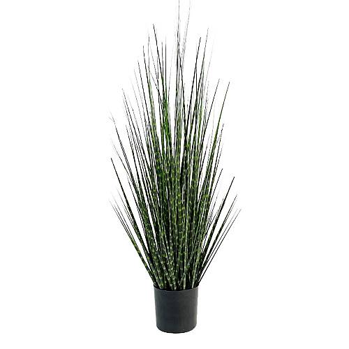 DARK PURE GRASS ΦΥΤΟ ΤΕΧΝΗΤΟ ΣΕ ΓΛΑΣΤΡΑ 90cm PVC ΠΡΑΣΙΝΟ ΣΚΟΥΡΟ