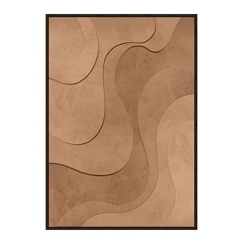 OASIS REFUGE ΠΙΝΑΚΑΣ ΔΙΑΚΟΣΜΗΣΗΣ 80x120x4cm MDF TERRACOTTA PVC ΦΥΛΛΟ ΚΑΦΕ