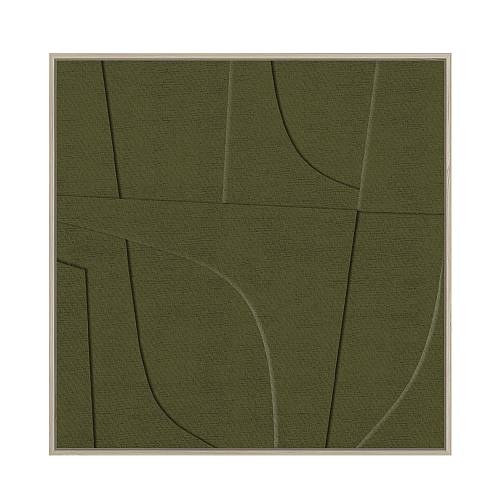 ACETE ΠΙΝΑΚΑΣ ΔΙΑΚΟΣΜΗΣΗΣ 77x77x4cm MDF ΛΑΔΙ PVC ΦΥΛΛΟ ΦΥΣΙΚΟ