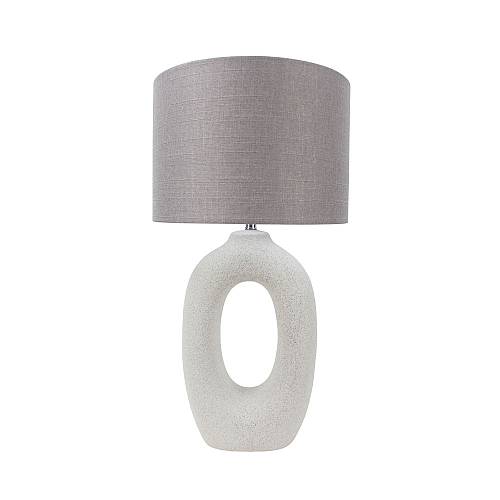 LOGAN ΦΩΤΙΣΤΙΚΟ ΕΠΙΤΡΑΠΕΖΙΟ 61cm ΚΕΡΑΜΙΚΟ ΛΕΥΚΟ ΛΙΝΟ ΓΚΡΙ