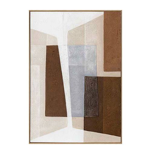 RAGNA ΠΙΝΑΚΑΣ ΔΙΑΚΟΣΜΗΣΗΣ 70x100x4cm ΚΑΜΒΑΣ ΠΟΛΥΧΡΩΜΟ ΞΥΛΟ ΦΥΣΙΚΟ