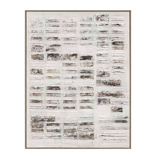 ELYSIAN ΠΙΝΑΚΑΣ ΔΙΑΚΟΣΜΗΣΗΣ 90x120x5cm ΚΑΜΒΑΣ ΛΕΥΚΟ ΜΠΕΖ ΚΑΦΕ ΓΚΡΙ ΞΥΛΟ ΦΥΣΙΚΟ