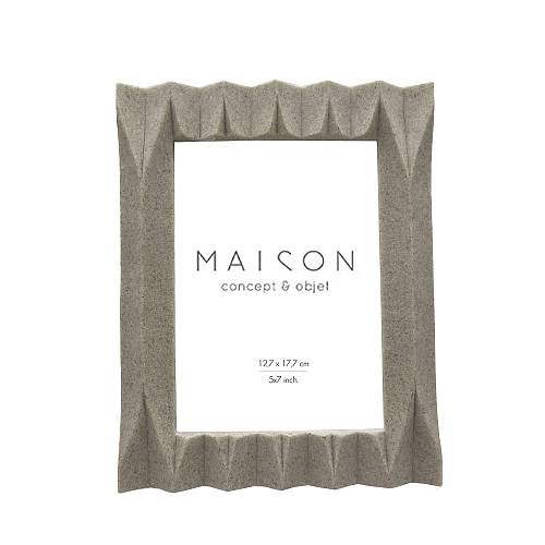 PLISSE ΚΟΡΝΙΖΑ 18x2x23cm POLYRESIN ΜΠΕΖ ΓΥΑΛΙ