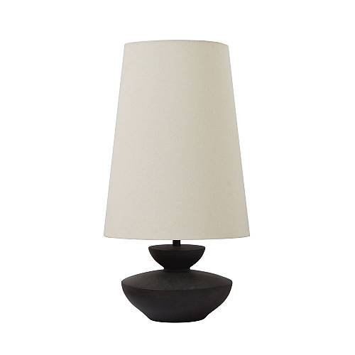 OMONDI ΦΩΤΙΣΤΙΚΟ ΕΠΙΤΡΑΠΕΖΙΟ 35x35x66cm RESIN ΜΑΥΡΟ ΛΙΝΟ ΜΠΕΖ