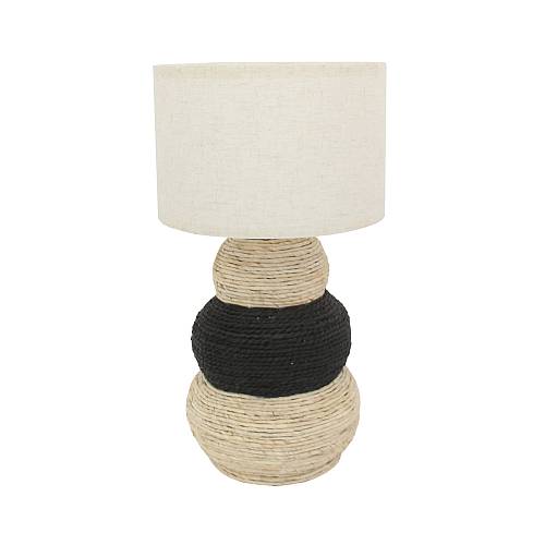 NUBIA ΦΩΤΙΣΤΙΚΟ 30x30x57cm ΣΧΟΙΝΙ ΦΥΣΙΚΟ ΜΑΥΡΟ ΥΦΑΣΜΑ