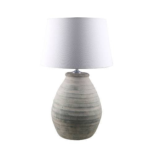 DILOS ΦΩΤΙΣΤΙΚΟ ΕΠΙΤΡΑΠΕΖΙΟ 35x35x80cm ΚΕΡΑΜΙΚΟ ΛΕΥΚΟ ΓΚΡΙ ΛΙΝΟ ΛΕΥΚΟ