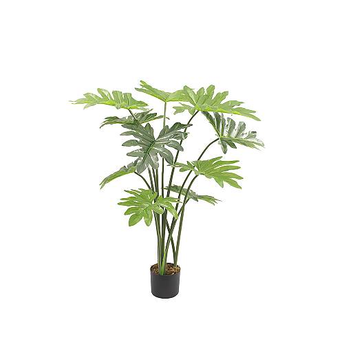 PHILODENDRON ΔΕΝΤΡΟ ΤΕΧΝΗΤΟ ΣΕ ΓΛΑΣΤΡΑ 130cm PEVA ΠΡΑΣΙΝΟ