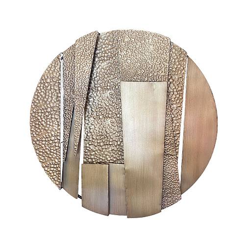 HELIOS ΔΙΑΚΟΣΜΗΤΙΚΟ ΤΟΙΧΟΥ 82x7x82cm ΜΕΤΑΛΛΟ ΧΡΥΣΟ