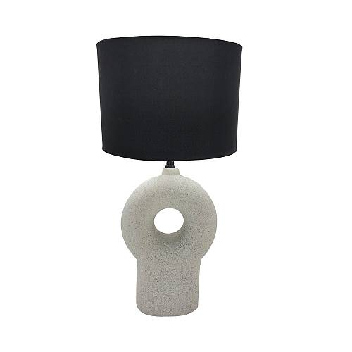 VEGG ΦΩΤΙΣΤΙΚΟ ΕΠΙΤΡΑΠΕΖΙΟ 20x10x52cm ΚΕΡΑΜΙΚΟ ΛΕΥΚΟ ΛΙΝΟ ΜΑΥΡΟ