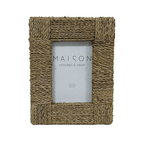 ZIBU ΚΟΡΝΙΖΑ 23x18x3cm SEAGRASS ΦΥΣΙΚΟ ΓΥΑΛΙ