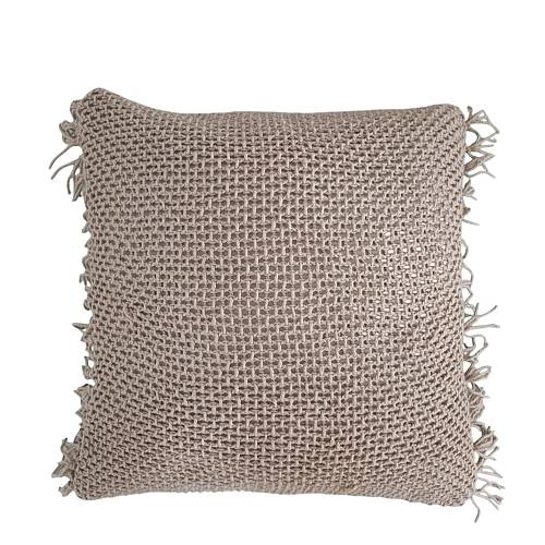 ARNAV ΔΙΑΚΟΣΜΗΤΙΚΟ ΜΑΞΙΛΑΡΙ 45x45cm ΥΦΑΣΜΑ TAUPE POLYESTER