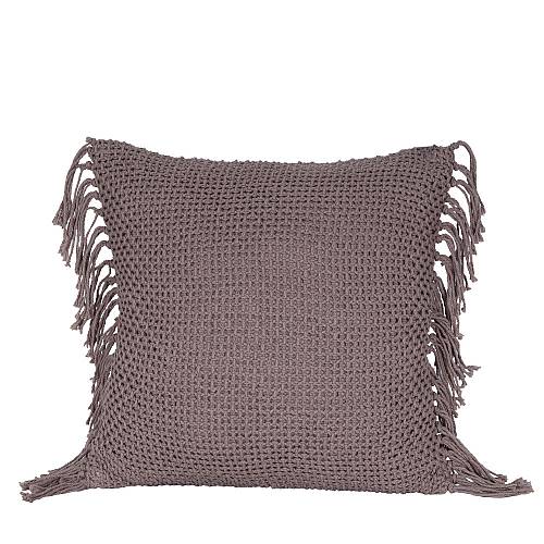 ARNAV ΔΙΑΚΟΣΜΗΤΙΚΟ ΜΑΞΙΛΑΡΙ 45x45cm ΥΦΑΣΜΑ ΓΚΡΙ ΣΚΟΥΡΟ POLYESTER