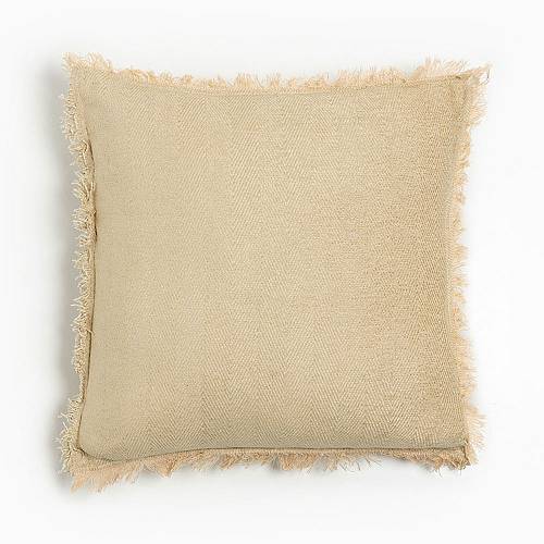 RASUL ΔΙΑΚΟΣΜΗΤΙΚΟ ΜΑΞΙΛΑΡΙ 45x45cm ΥΦΑΣΜΑ ΜΠΕΖ POLYESTER