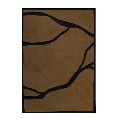 EAVAN ΠΙΝΑΚΑΣ ΔΙΑΚΟΣΜΗΤΙΚΟΣ ΜΕ ΚΟΡΝΙΖΑ 80x120x4.3cm ΚΑΜΒΑΣ ΚΑΦΕ ΜΑΥΡΟ PS