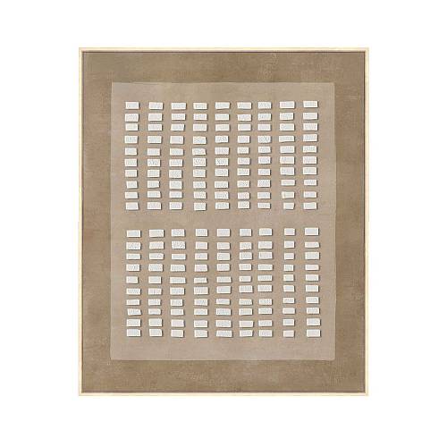 THE COLLECTIVE ΠΙΝΑΚΑΣ ΔΙΑΚΟΣΜΗΤΙΚΟΣ ΜΕ ΚΟΡΝΙΖΑ 80x120x4cm ΚΑΜΒΑΣ ΚΑΦΕ ΜΠΕΖ ΞΥΛΟ