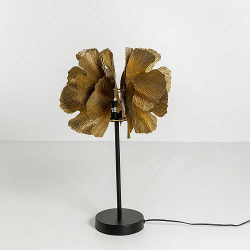 BLOSSOM ΦΩΤΙΣΤΙΚΟ ΕΠΙΤΡΑΠΕΖΙΟ 34.5x34.5x55cm ΜΕΤΑΛΛΟ BROWN GOLD ΜΑΥΡΟ