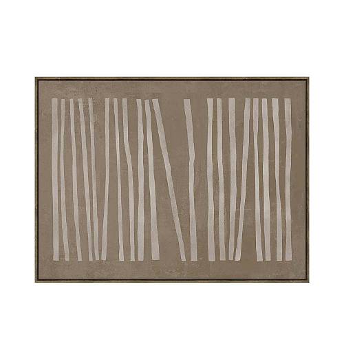 RAYA A ΠΙΝΑΚΑΣ ΔΙΑΚΟΣΜΗΤΙΚΟΣ ΜΕ ΚΟΡΝΙΖΑ 90x120x4cm ΚΑΜΒΑΣ ΚΑΦΕ ΜΠΕΖ ΞΥΛΟ ΦΥΣΙΚΟ